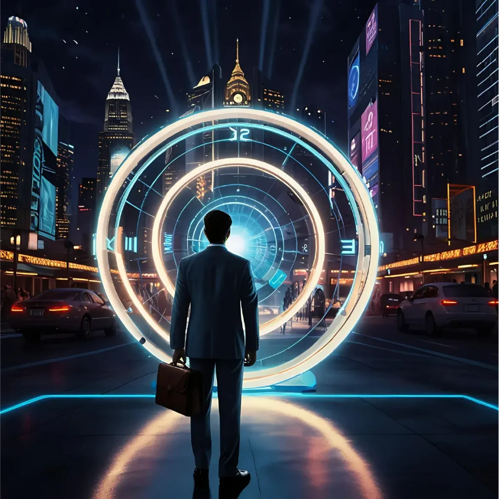 futuristic professional man