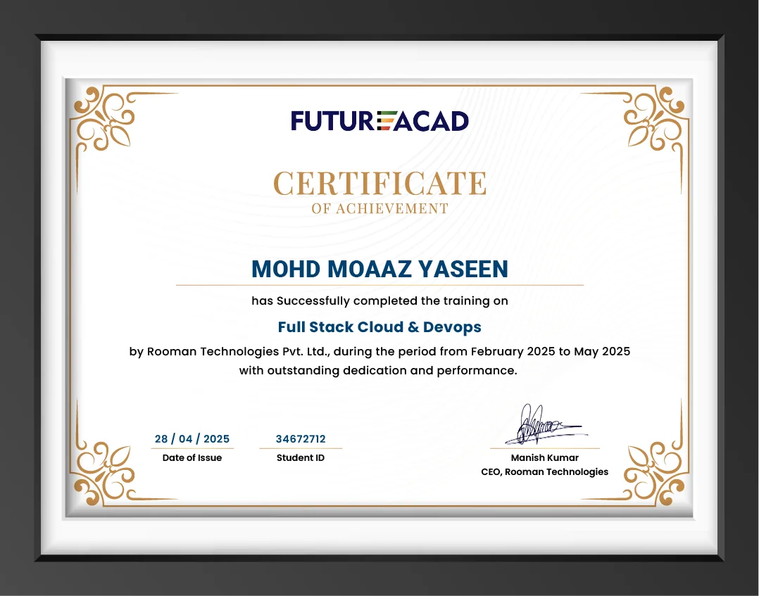 Full Stack Cloud & Devops Certificate