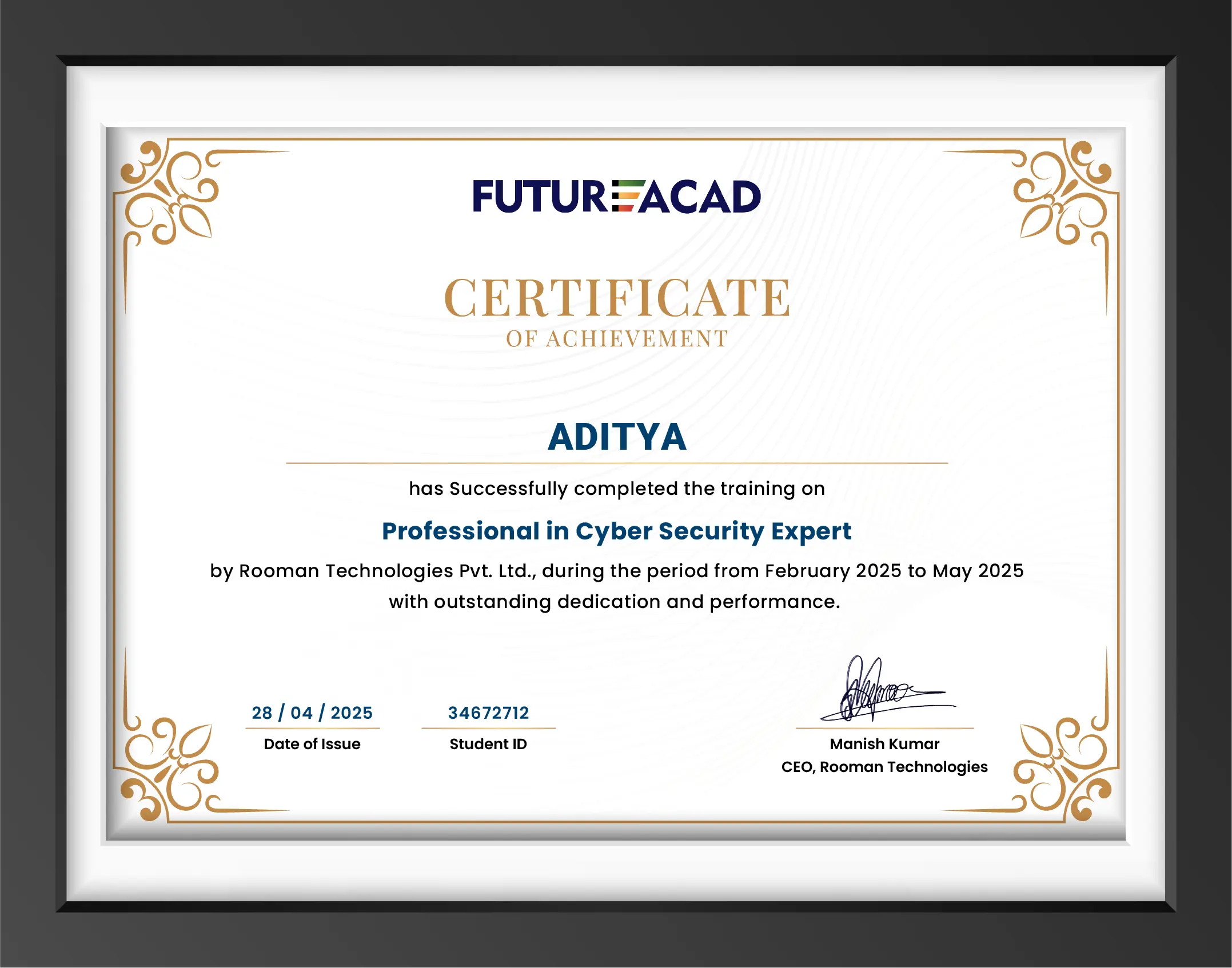 Certificate_Professional in Cyber Security Expert Image